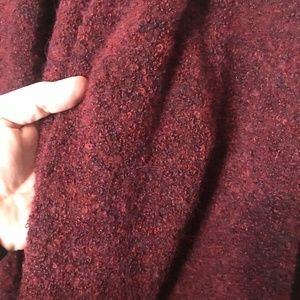 Ava & Viv, 4x, Burgundy Sweater Shawl, Heavy Weight for Warmth